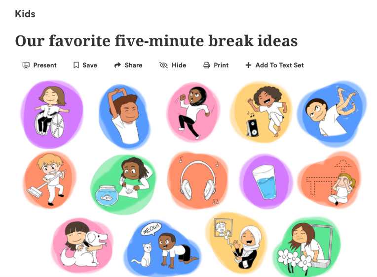 #FreebieFridayRemoteTeacherTip 👋 #BreakTime Discover <a href="/Newsela/">Newsela</a> fav breaks👉 bit.ly/NewselaBreak + lead Ss into breaks with #Relaxing music here👉 bit.ly/RelaxingM Then use @Flipgrid to have Ss share their favorite breaks at home, #silly family cameos welcome! ♥️ #SEL