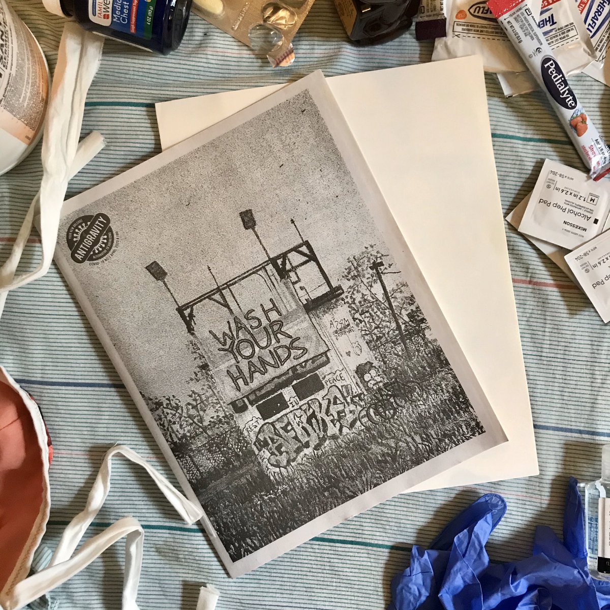 Our APRIL issue is in print and online as a downloadable pdf—soon a full web version (with bonus content) will be up too. Where can you get your glove’d hands on a copy? Check  https://antigravitymagazine.com/covid-19&... for an updated list on distro spots and info on mail order/delivery.