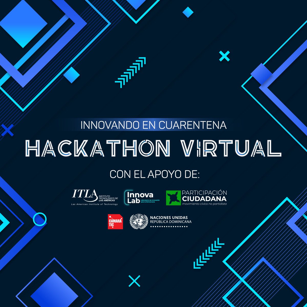 ONU_RD's tweet photo. ¡Atentos/as! Mañana 1er #HackathonVirtualRD "#InnovandoenCuarentena", +60 participantes en 21 equipos presentarán #SolucionesDigitales para luchar contra el #COVID19
🗓04 abril 2020
🕥10:00am
🖥Transmisión en vivo: Canal de Youtube de @ITLARD https://t.co/WZha0VGpc4