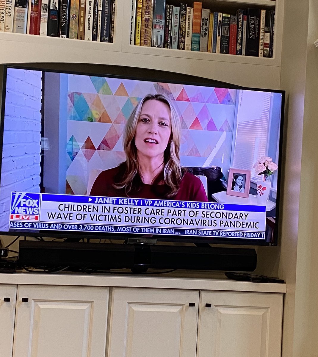 .⁦@janetvkelly⁩ on ⁦@FoxNews⁩ talking to ⁦@DanaPerino⁩ about ⁦@vakidsbelong⁩ and ⁦@AmKidsBelong⁩ and the great work they’re doing to help foster children during this crisis. If you can help them please do