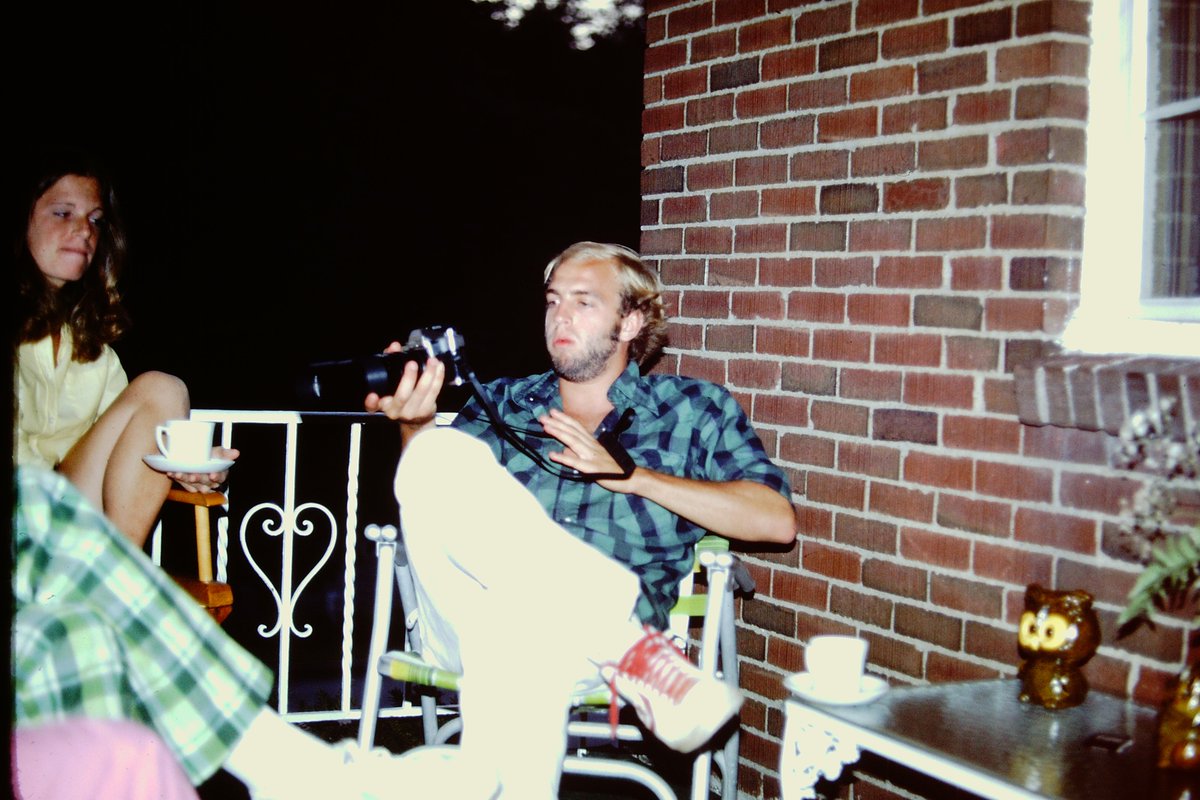 Yes I am pretty sure my WHOLE family was a shutter bug. This is my uncle with his camera.