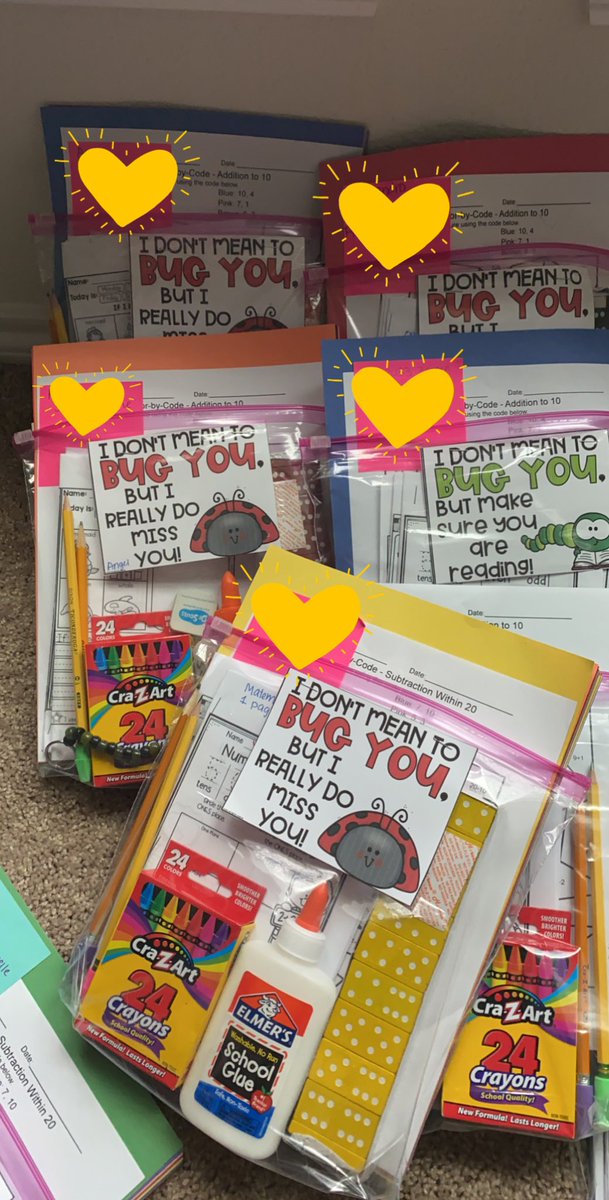 Just finished delivering these to my students mailboxes. I am lucky to have seen some of my students smiling, waving and jumping in excitement from their windows! #DistanceLearning2020 #MagicAtMitchell #LeadingWithLAN