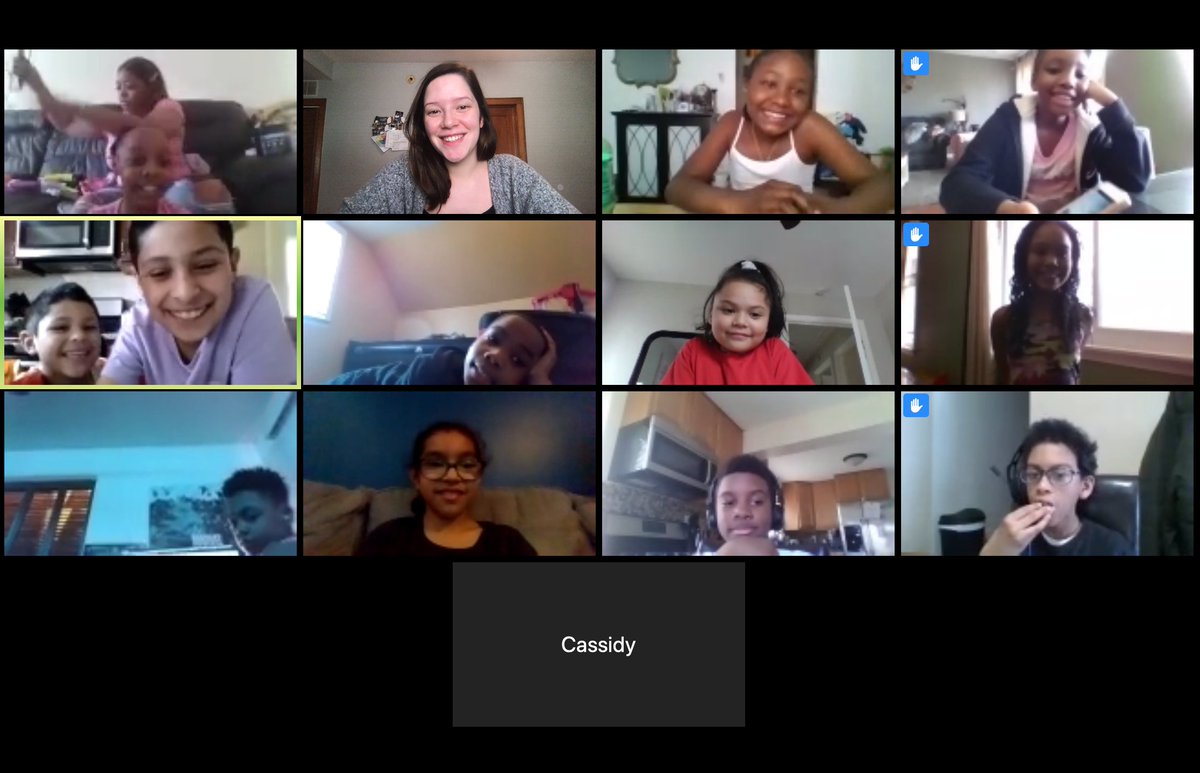 eat_love_teach_'s tweet photo. First #Zoom meeting with #Team201. We did a class meeting (of sorts). It was so awesome to hear my students ask if I could teach them new things over Zoom like in a regular classroom. Love the optimism of our @SunnysideD87 family! #ILSchoolsStepUp https://t.co/SrNyzSlXqc