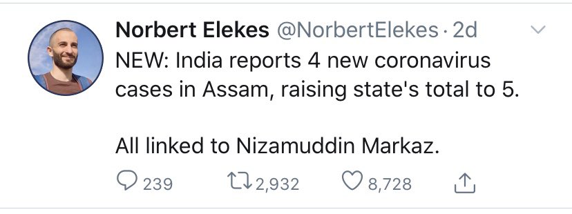 50n this is Telangana Assam and Delhi all because of the  #NizamuddinMarkaz