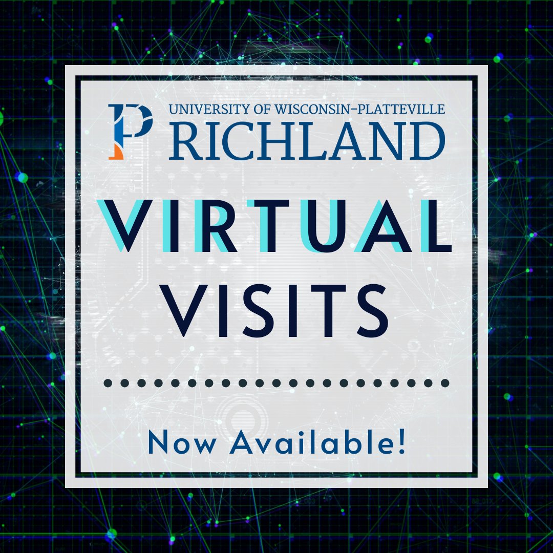 Start your journey with a virtual visit of UW-Platteville Richland! Get a live information session &amp; a meeting with an academic advisor, and learn about housing and other options, too. Sign up here: uwplatt.edu/visit