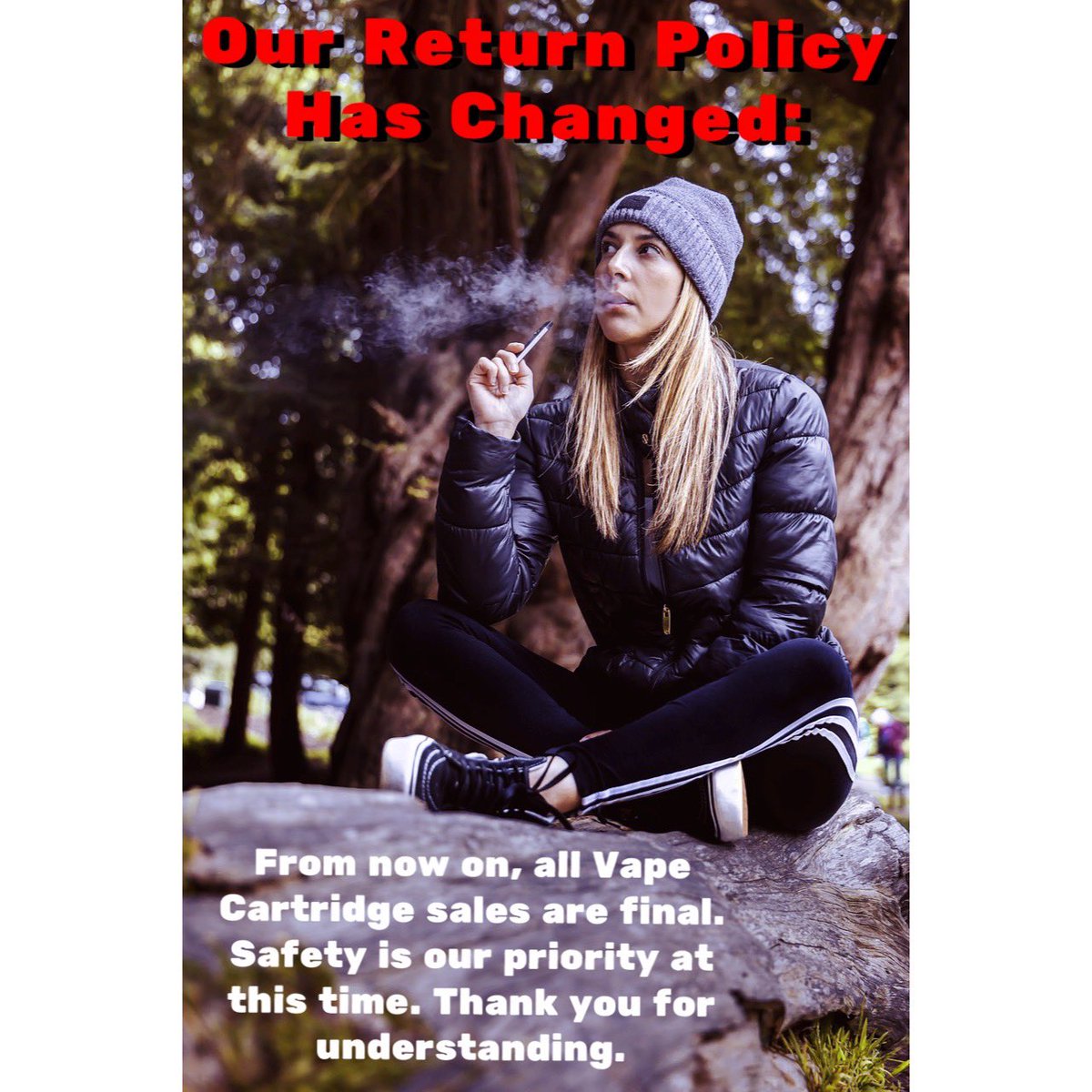 As of 04/03/2020, all vape cartridge sales are now final in an effort to protect health and safety. Thank you for your understanding at this time. -WCW Management