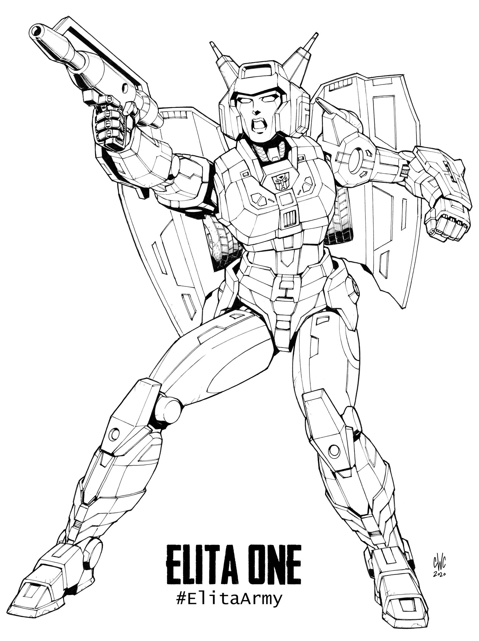 Casey W. Coller on Twitter: "Elita One is all inked up! Adding her to ...
