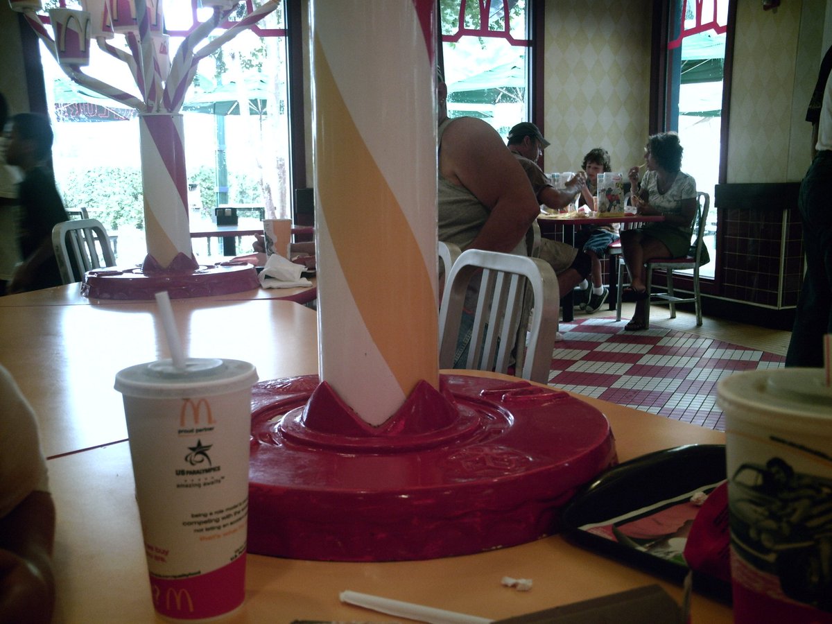 Downtown Disney McDonald's 2008. WHERE CAN I BUY THAT TABLE CENTERPIECE??