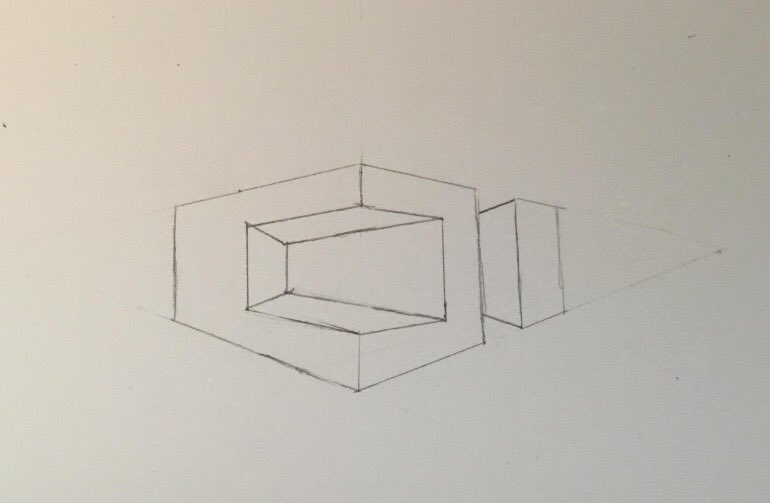 Trying something new with eLearning in advanced 2D... playing with 2-Point perspective this week. <a href="/memorial_ms/">Memorial M.S.</a>