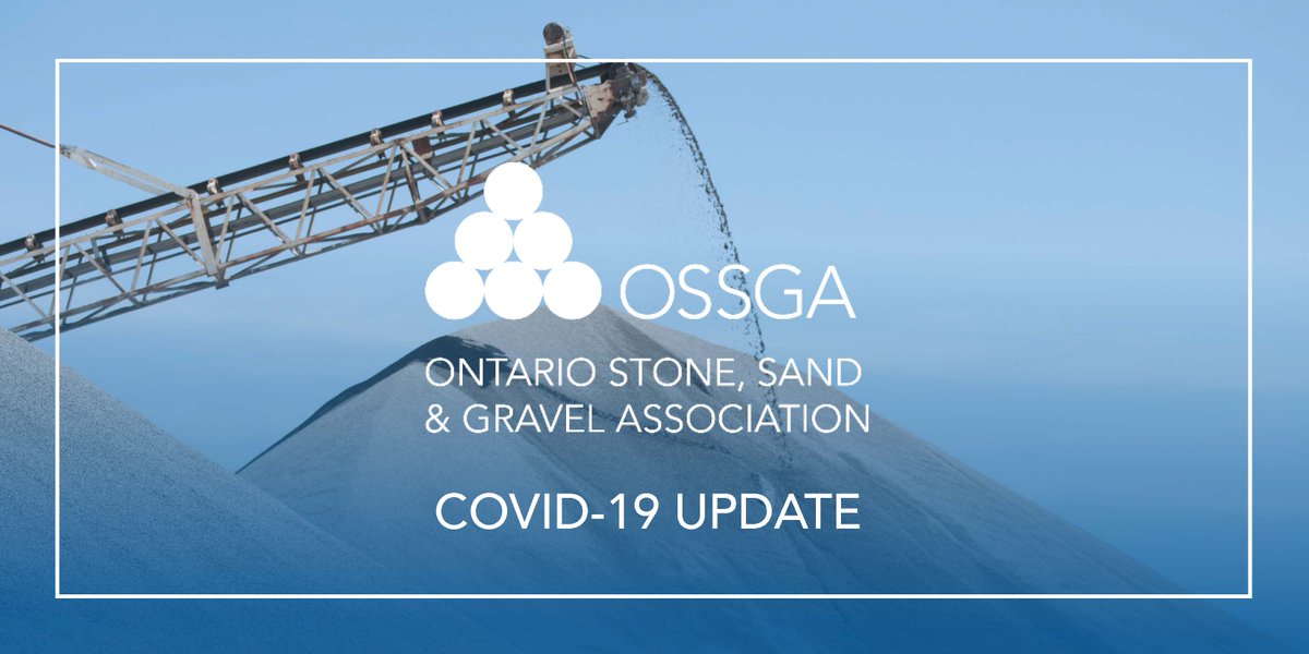 _OSSGA's tweet photo. April 3 Update: Ford Tightens Up on Construction Sector: Aggregate Still Essential. For further details on the announcement and its impact on the aggregate industry, please visit https://t.co/ud9nh6C5n7 #Coronavirus #Ontario #AggregateBuildsOntario https://t.co/Z0AYj4DfTH
