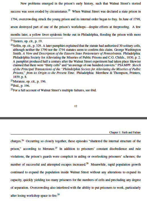 That yellow fever outbreak had other consequences for Walnut Street Prison (the model prison for the country at the time). I talk about it in my book, here drawing on Meranze. 17/n