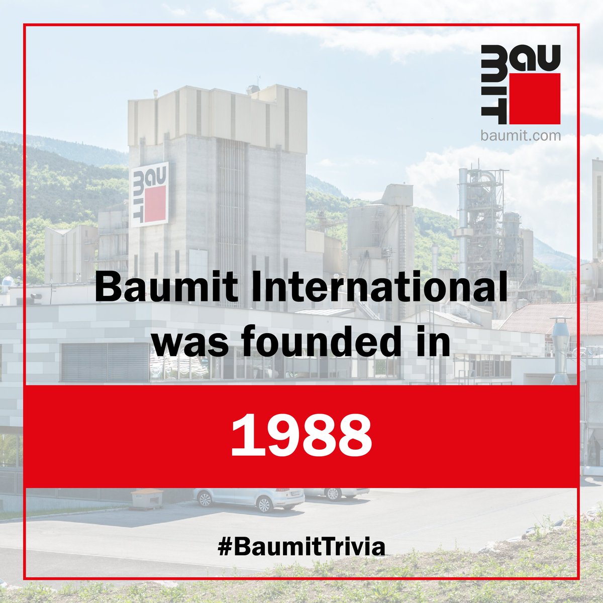 BaumitUKLtd's tweet photo. #Baumit International was founded in 1988 when Dieter Kern (wup) and KR Friedrich Schmid (Wopfing) founded the "Baumit" building materials.
#BaumitTrivia
#BuildWithBaumit https://t.co/fZKYqapqAG