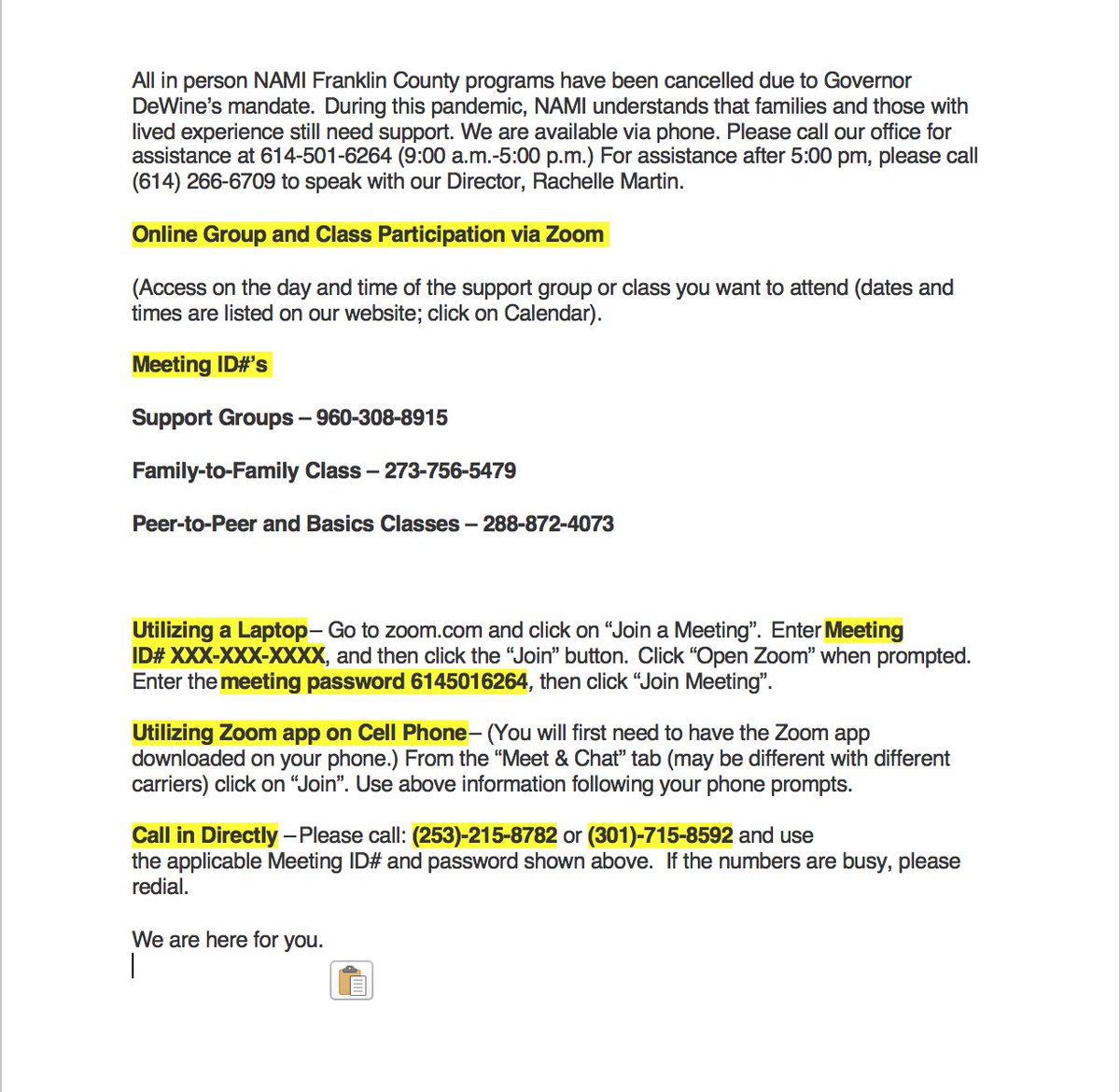 NAMI Franklin County tweet media