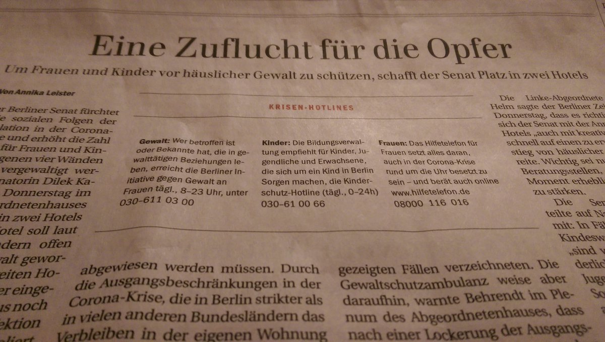 Telefonnummern für Betroffene von häuslicher Gewalt. #patriarchysucks