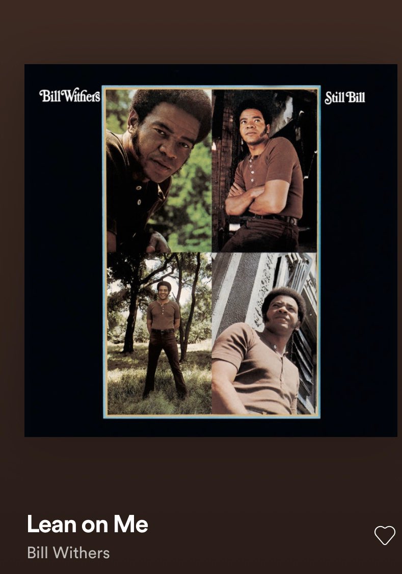 Saddened to hear of the passing of Bill Withers today, true legend . Feels quite fitting this song in current times.  Great tune for the weekend.  ✌🏻