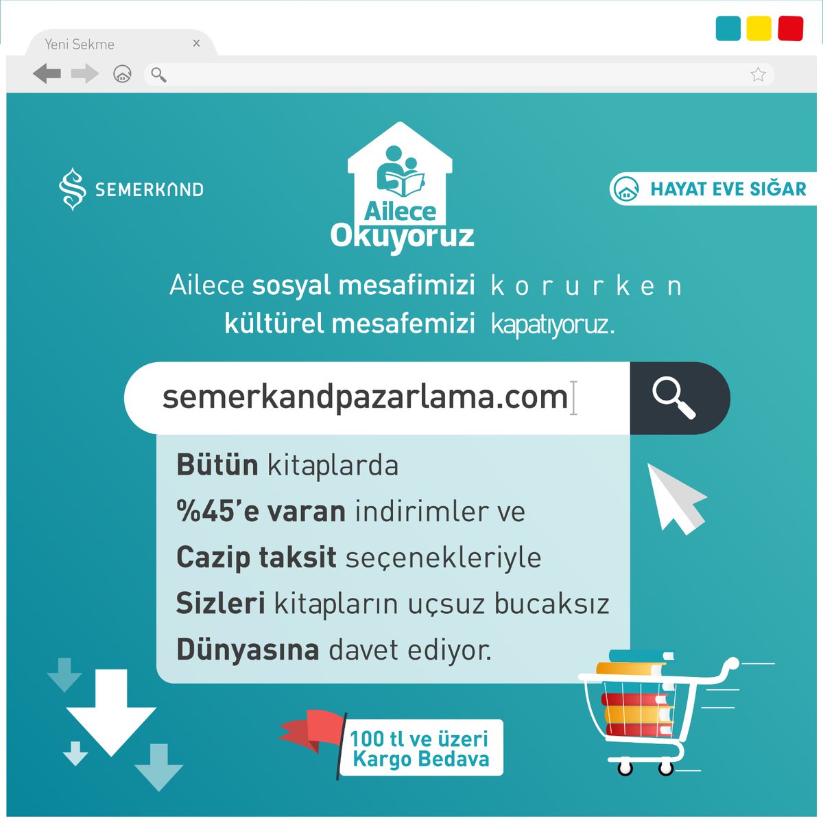 Ailece sosyal mesafemizi korurken, kültürel mesafemizi kapatıyoruz.

semerkandpazarlama.com bütün kitaplarda %45'e varan indirimler, cazip taksit seçenekleri ve 100 TL ve üzeri alışverişlerinize ücretsiz kargoyla, sizleri kitapların uçsuz bucaksız dünyasına davet ediyor...
