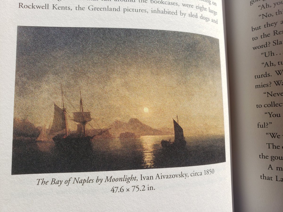 Most of all though, I love the way the moonlight is reflected on the water.Thank you for writing An Object of Beauty,  @SteveMartinToGo. And thank you for your words being a part of my favorite book.