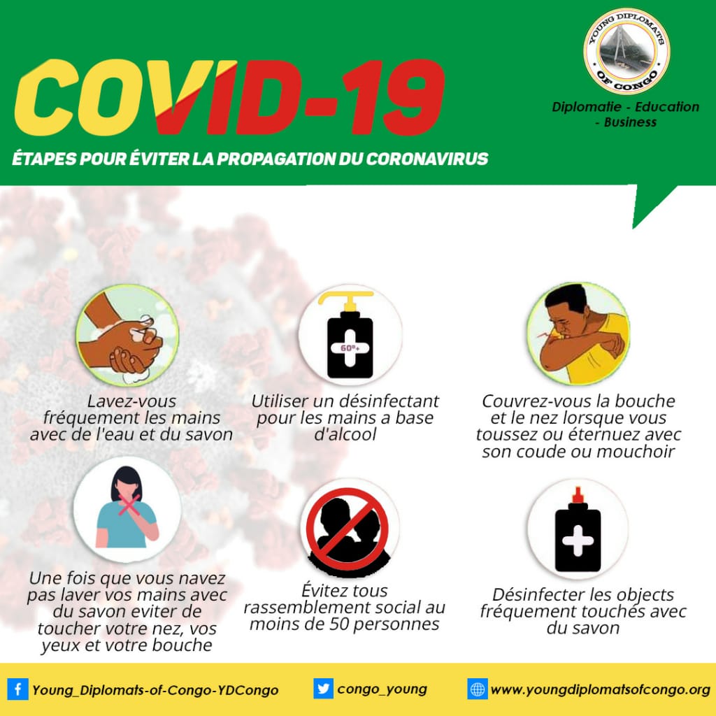 congo_young's tweet photo. Pratiquez #lavementdesmains &amp; #DistanceSocial pour arrêter #COVID19. #Rester à la maison #PrenezSoindeVous #YDCongo
@BureauAfrican @ToddHaskell7 @paula_raul @UNICEFcongoBZV @UN_Congo @congosouverain @ThMoungalla https://t.co/G62mCLPt10