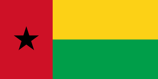Guinea-Bissau. 7/10. Adopted in 1973 following independence from Portugal. Influenced by Ghana. Red for the blood of martyrs, green for forests. Gold for mineral wealth. The black star for African unity. Originates from the Party for the Independence of Guinea & Cape Verde.