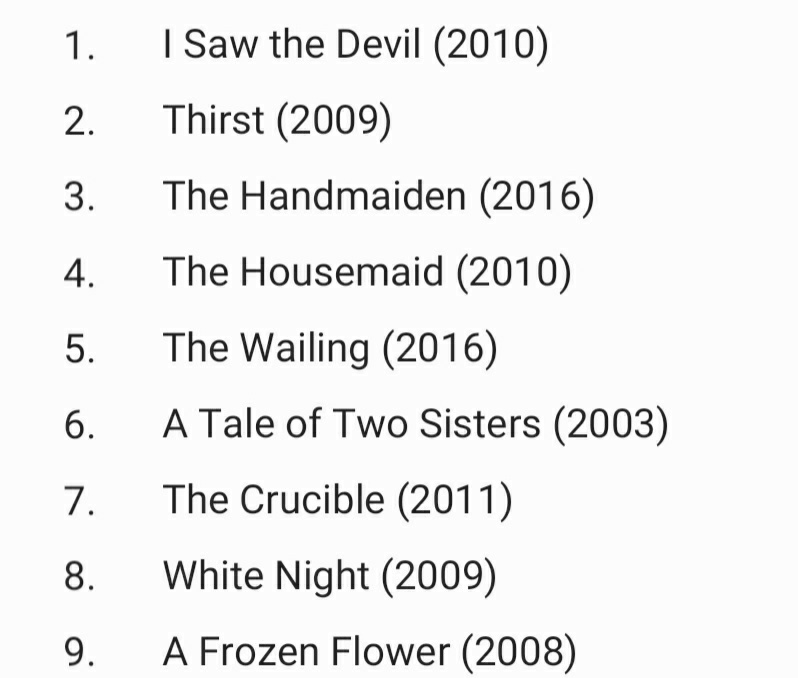 Next tier is for those films that fcked me up too. Those that are so unsettling that part of you wouldn't wanna watch anymore, but for some reason you stay til the end of it all.