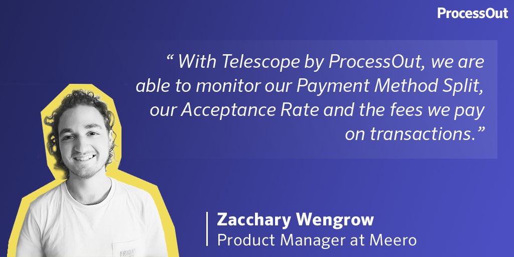 We are thrilled to help Zacchary and its team at @Meerophoto  to monitor such important payment KPIs through Telescope!
On Telescope, you can also easily know where your Authorization Rate and Fees stand regarding those of similar companies and see how to optimize it!