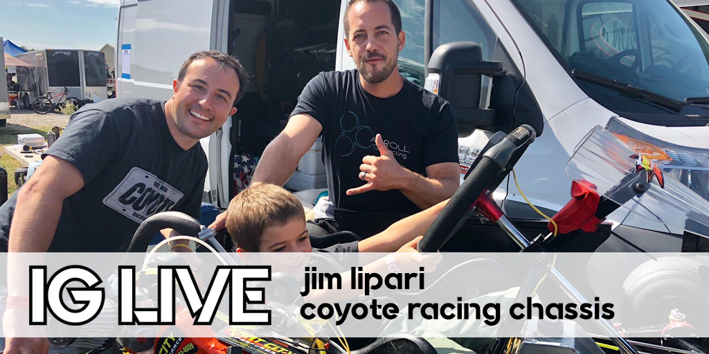 eKartingNews's tweet photo. We're going full #OperationGrassroots for our Instagram Live Q&A today, talking with Jim Lipari from Coyote Racing Chassis. The legendary four-cycle kart manufacturer remains a powerhouse in the sport. Join us on IG Live at 2:00 pm ET.
#IGLive #4cycle #CoyoteKarts #karting https://t.co/h6bDsoqZt3