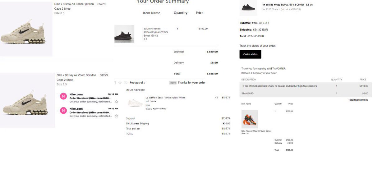 ramenhand's tweet photo. some small hits the past 2 days 

bots:@balkobot 
proxies: @HollowProxies @aioproxies 
groups: @GrailGateway @xdAIOtools @TheSiteSupply @JeeshmojiFNF @NineLivesSG 

most importantly:@stonksisland😀 https://t.co/hEDMcbhlnk