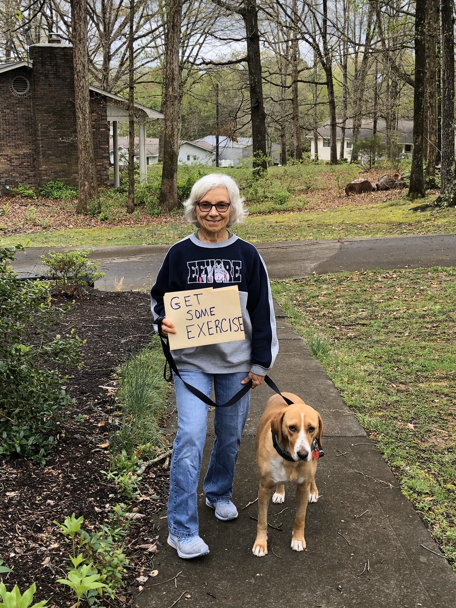 KCSRelatedSvcs's tweet photo. Our wonderful KCS PT Lil reminds everyone to get out and exercise! ❤️#KCSRelatedServices https://t.co/pd5UiXBP7O