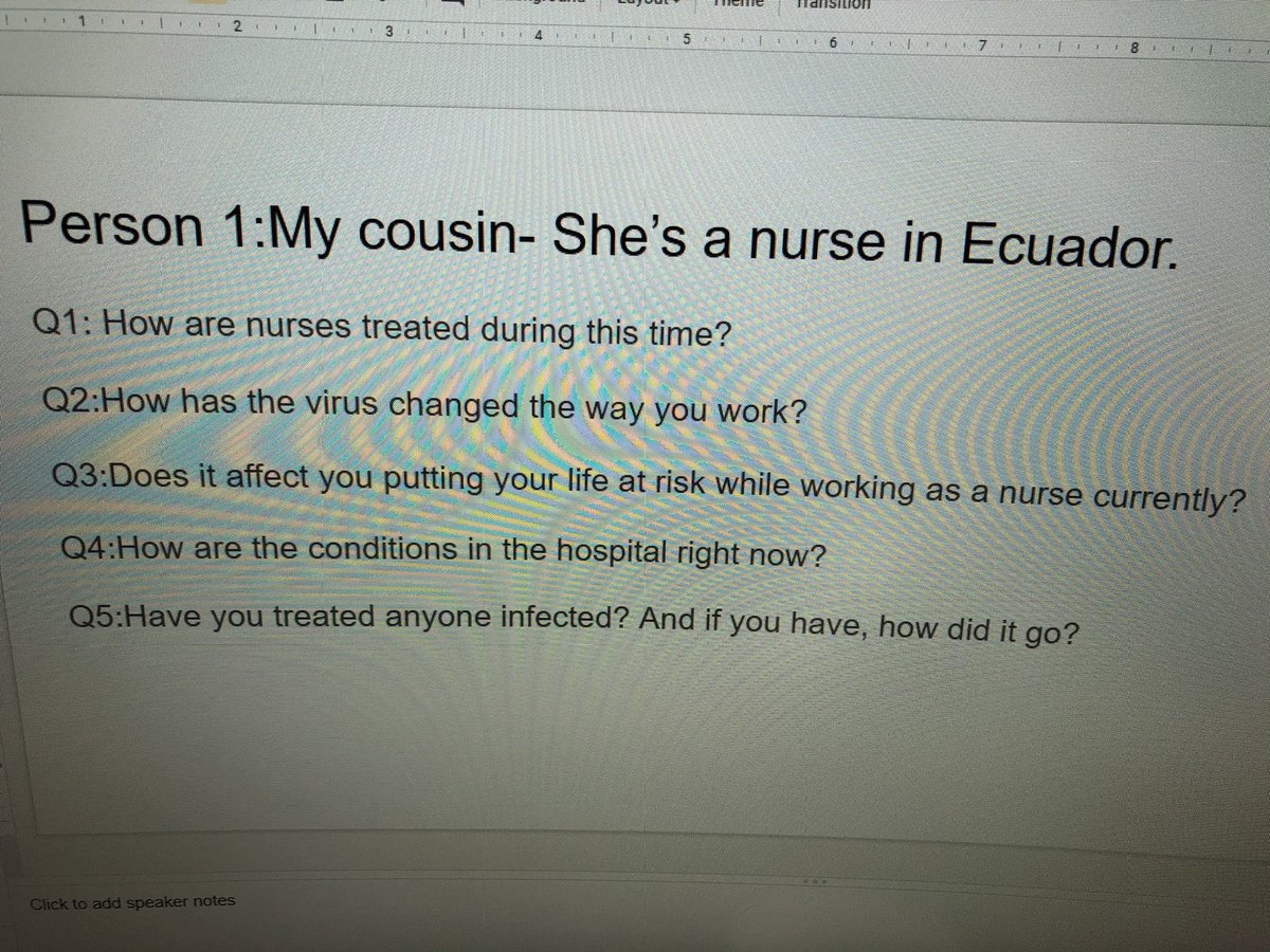 Social studies students are taking on a living history project. Planning interview questions to gather personal experiences during this time of crisis. We are going to get perspectives from all over the world!  Can’t wait!