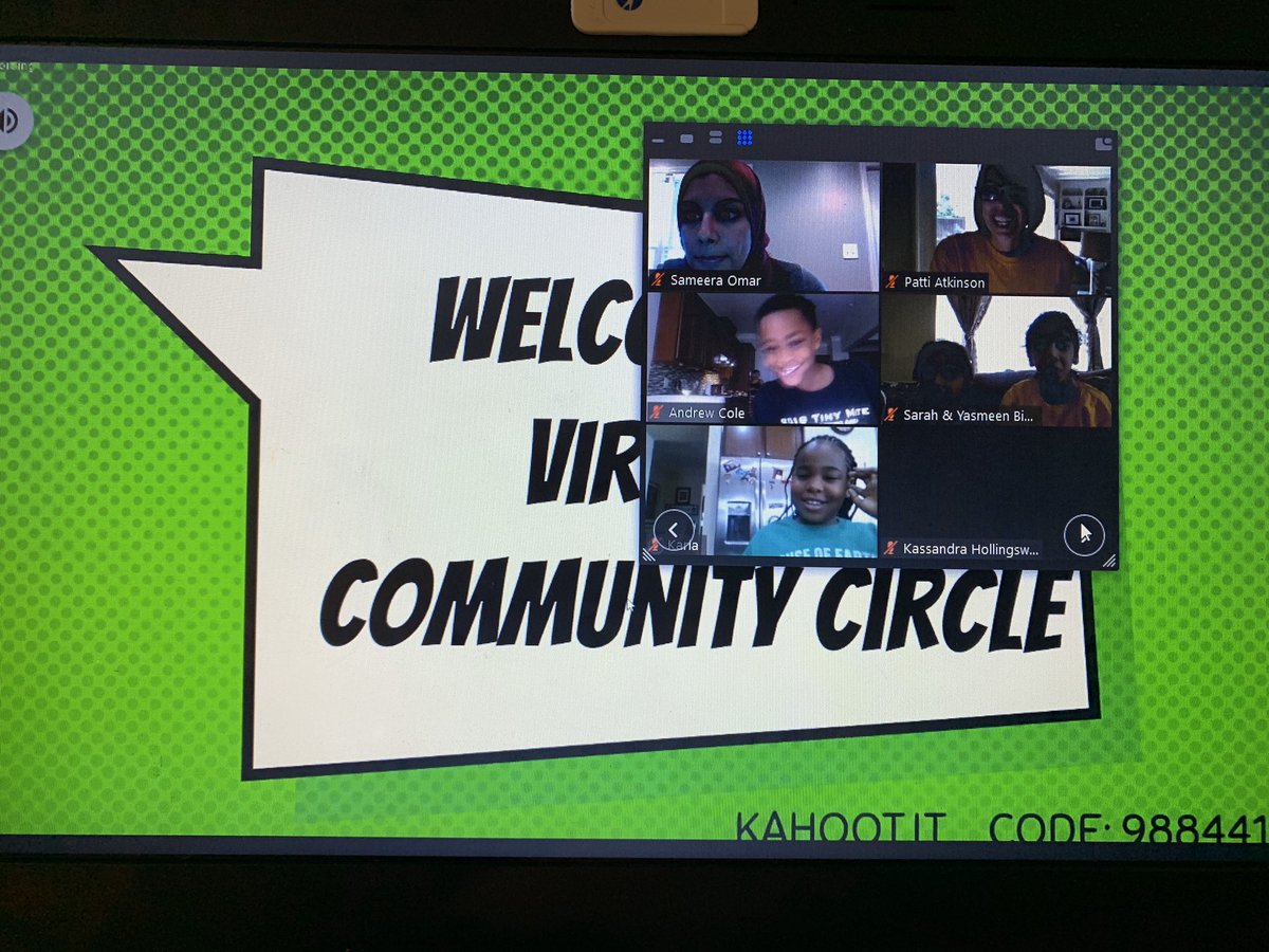 Love our <a href="/AmanaAcademy/">Amana Academy North Fulton</a> community!! Virtual whole elementary school community circle happening now. #WeAreCrew #virtuallypositive #FCSRising