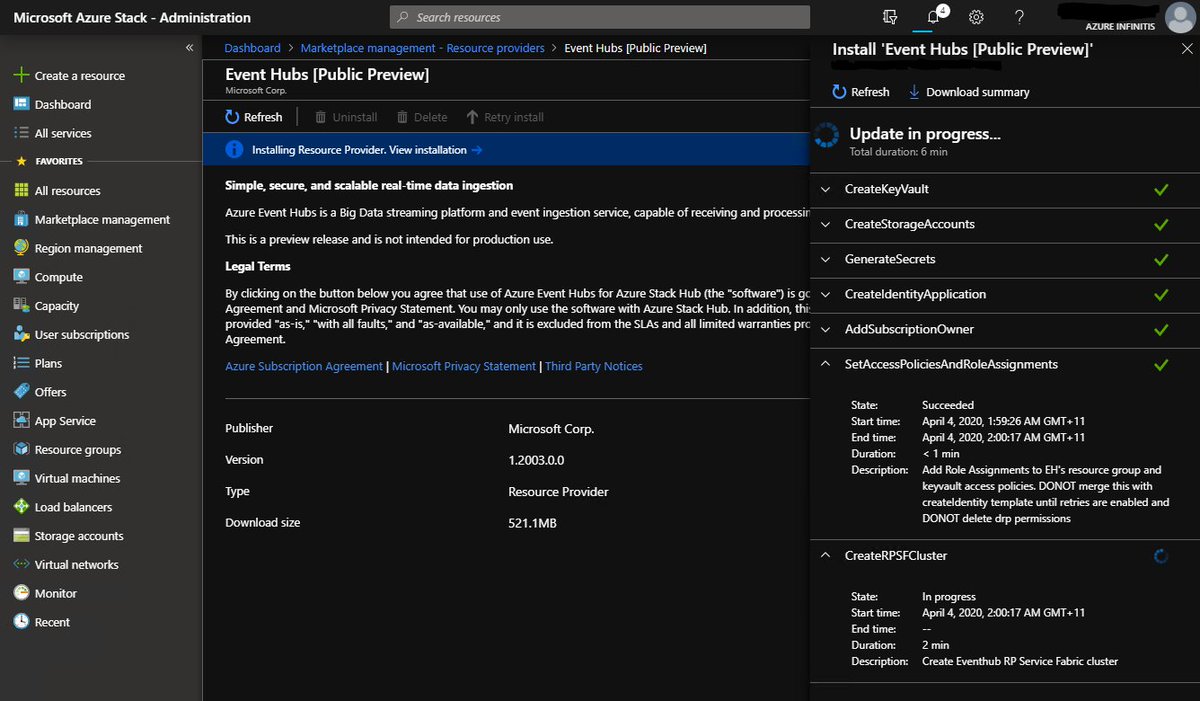 daniel_apps's tweet photo. As more and more features are being enabled on #AzureStackHub we are seeing many new improvements... One of my faves is the super improved Resource Provider install process via the #Azure marketplace
#HybridCloud #ARM #AzureStack #CloudOperator https://t.co/wLPd3vekVt