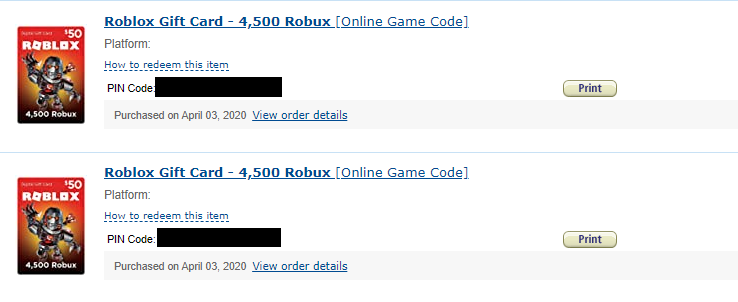 Roblox Gift Cards Online
