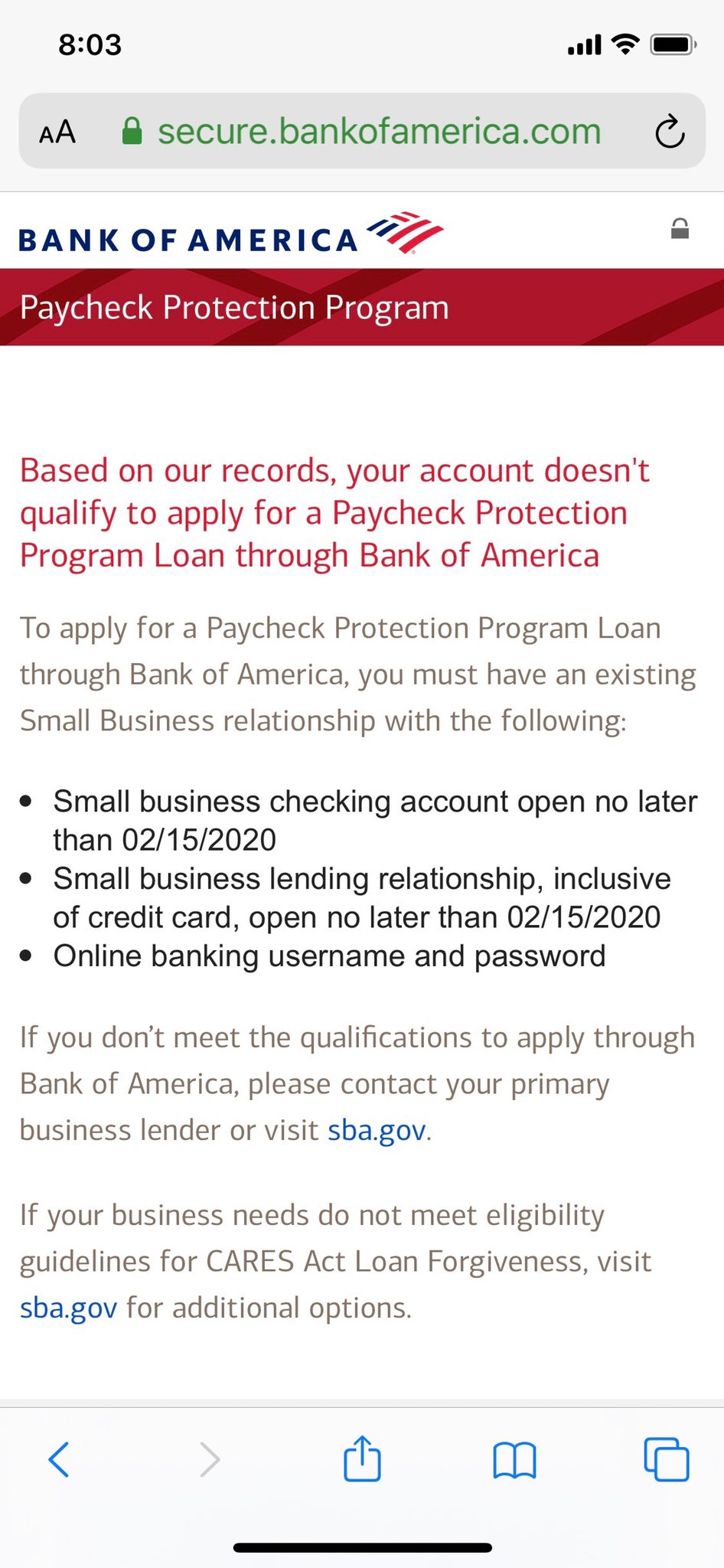 Ppp bank of america deals