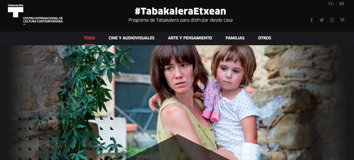 tabakalera's tweet photo. #TabakaleraEtxean
 
Hemen aurkezten dizuegu #tabakaleraetxean webgune berria! Sartu eta gozatu gure eduki digitalez modu erraz eta erosoan. Laster zuzeneko jarduera berriak aurkituko dituzue bertan, beraz ADI EGON! 

➡️https://t.co/s3NQIRjjOs https://t.co/gLjl3nOilG