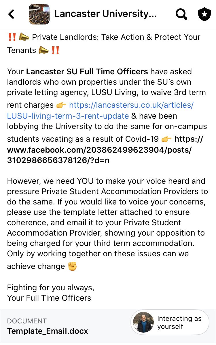 LUSUSocieties's tweet photo. 💡Stay up to date with what the Students’ Union FTO’s are doing to tackle Summer Term rent on the SU Discussion Board page 👉 https://t.co/t8wzunBKaj https://t.co/NsL5qoN5n5