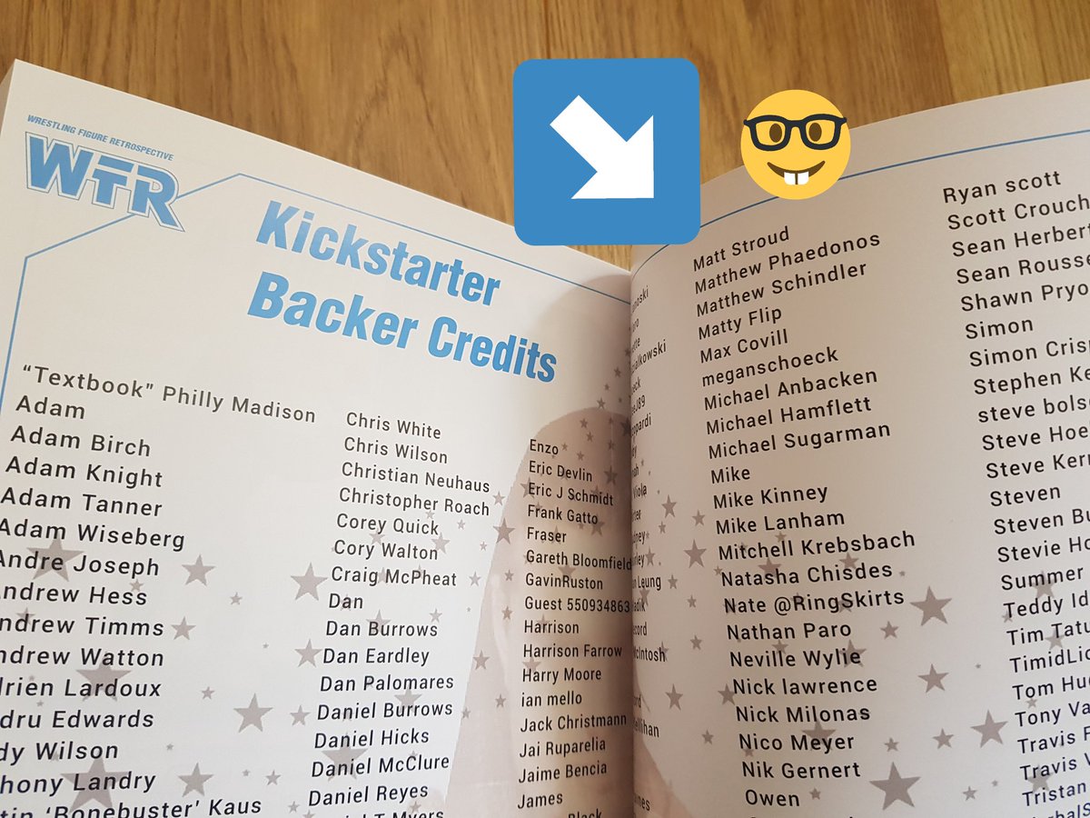 After helping fund this kickstarter back in January 2018 this comprehensive book, all about wrestling figures from the early 90's, has arrived this morning 😮🙌
Worth the wait 💚