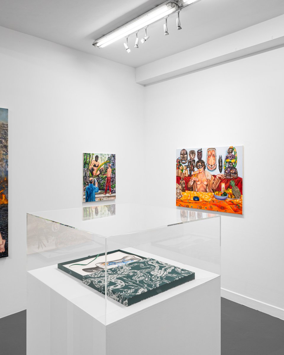 artbrussels's tweet photo. [O n l i n e E x h i b i t i o n s] For #ArtBrussels2020, #GALERIESATOR will bring a #SOLO presentation of #NazaninPouyandeh.
Enjoy a #virtualvisit of "J'ai été chassée du Paradis" currently on display at the #gallery, behind closed doors. 
#ArtBrusselsOnlineExhibitions https://t.co/GVcSzJCyE0