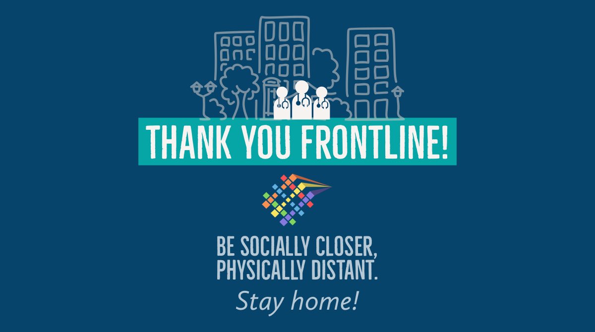 Prevent Covid-19 #stayhome Thank you Frontline! @sociallycloser @physicallydistant