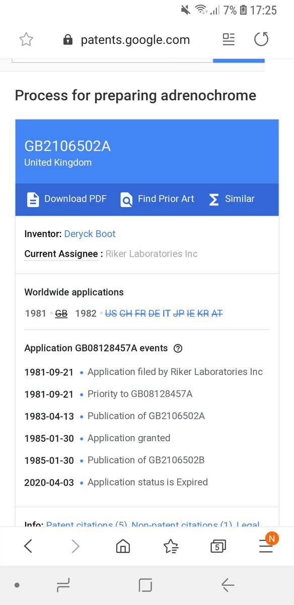  https://patents.google.com/patent/US4501923A/en adrenochrome inhalers anyone?