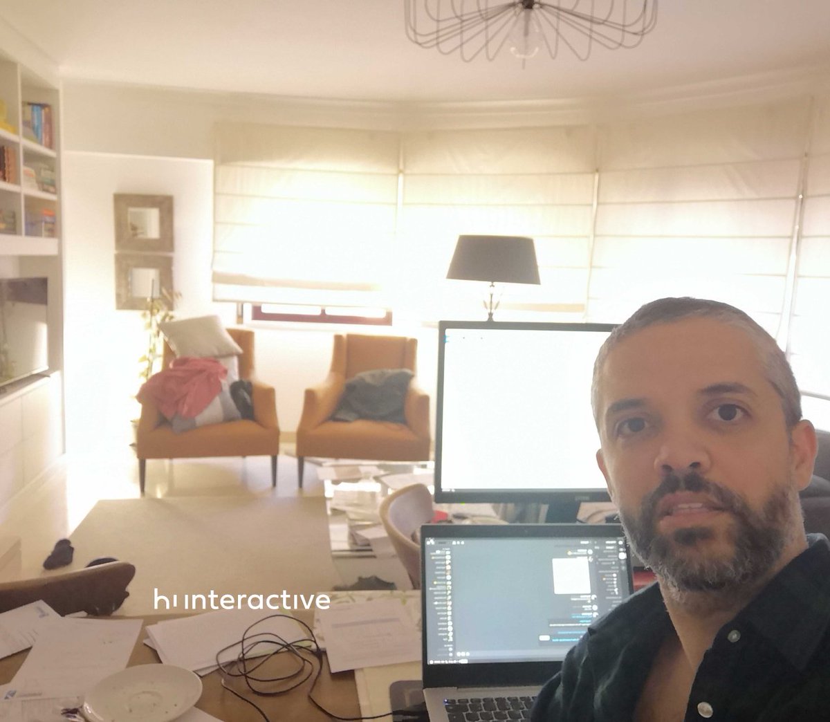 hiinteractive's tweet image. Take a look at Jorge Louro! 
Our dedicated Front-end Developer, is currently working on a project across the Atlantic, to be more precise, at Peru! 🇵🇪 
That is the way to be distanced, but not distant! 
#WorkDigitally #StayHome #RemoteWork #HiRemote #FrontEnd #FrontEndOutSystems