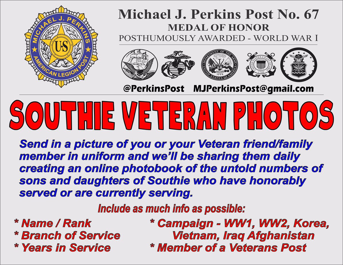  #SouthieVeterans1) LCPL Brian AhernUSMC, Operation Iraqi Freedom 2005-072) Petty Officer 2nd Class Phil AllisonUSCG, Guam - USCGC Myrtle Hazard 2016-Pres.