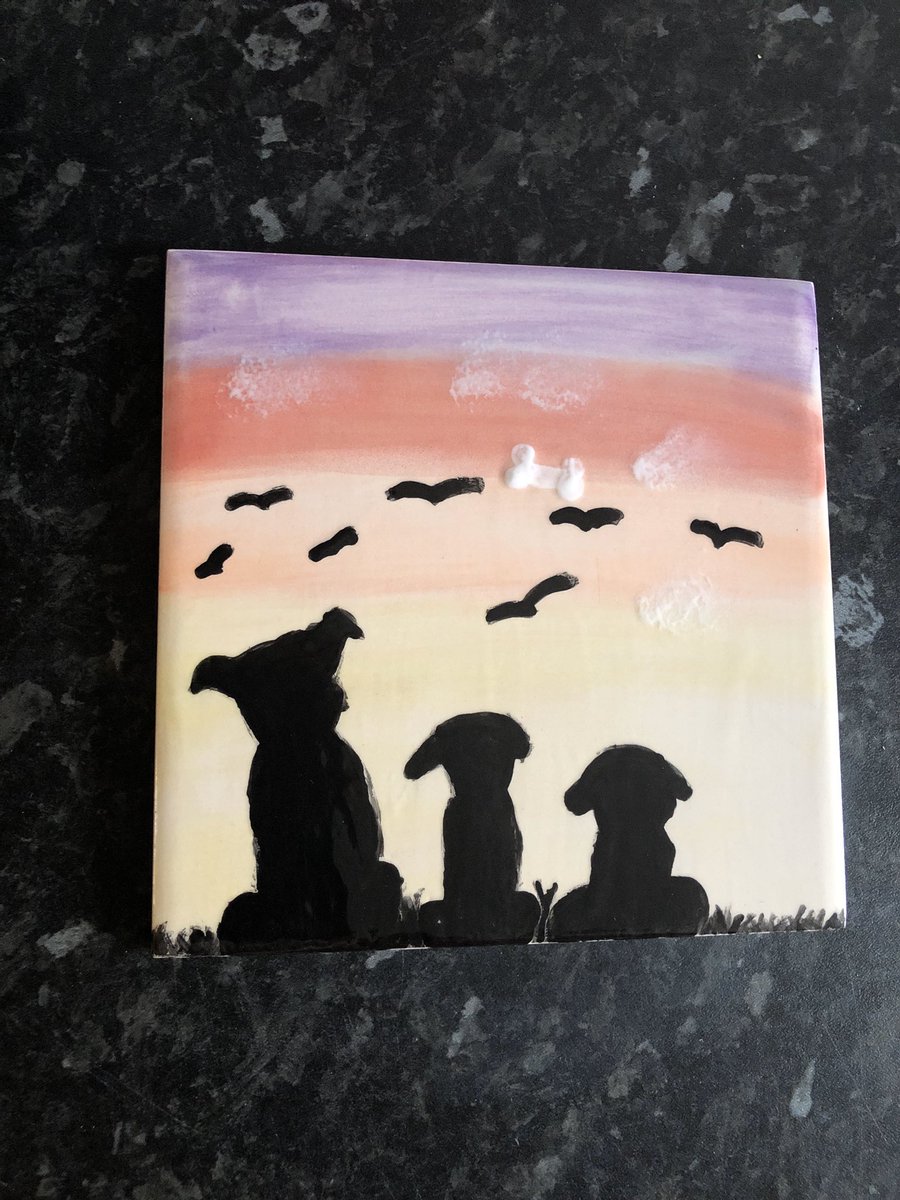 Don’t forget if you decide to do anything creative over Easter please email h.jephcote so we can share what you have been up to. Madi Jones in year 7 has done this lovely tile painting in her space time at home!