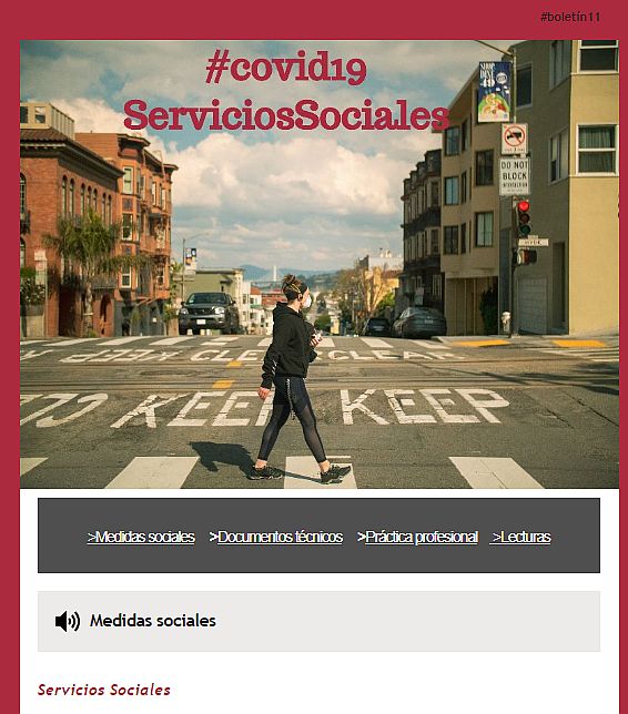 Llegando a otro fin de semana de confinamiento, os dejamos el último boletín #covid19ServiciosSociales, con las  nuevas medidas sociales y + contenidos incorporados a 🌐 covid19.siis.net.

Boletín_11 👉bit.ly/3dP8ogR

¡Mucho ánimo!