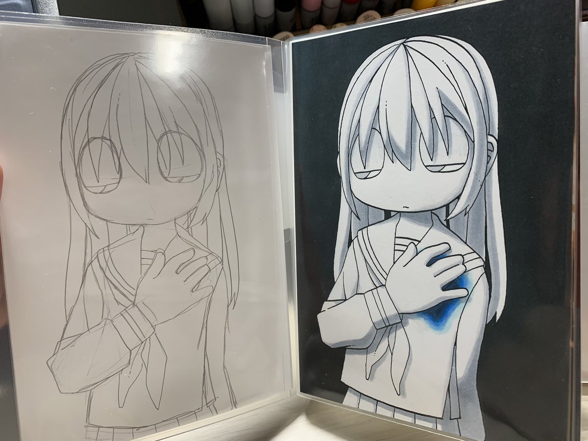 爆発電波 V Twitter 次回原画販売時 この四枚はオマケで下描きもつけます これ以降に描いたものも下描きの状態が良ければつける予定です 原画はコピック用ポストカードに描いています 下描きの紙はペラペラのやつだったり 厚手の紙だったり ハガキだったりし 爆発電波 V Twitter 次回原画販売時 この四枚はオマケで下描きもつけます これ以降に描いたものも下描きの状態が良ければつける予定です 原画はコピック用ポストカードに描いています 下描きの紙はペラペラのやつだったり 厚手の紙だったり ハガキだったりし