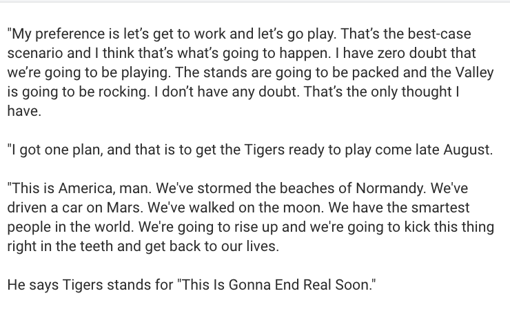 LarryWilliamsTI's tweet photo. Dabo, optimistic as ever: https://t.co/vP4FhICpk0