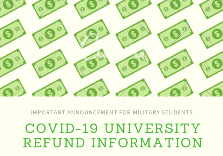BU_Military's tweet photo. Please review this information regarding University COVID-19 refunds and VA education benefits.
https://t.co/kKSEKvoJbh https://t.co/sw3zR8rTxR