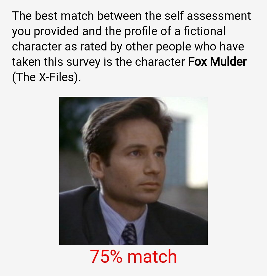 cherrycyannide's tweet photo. I did that test thingy. 1st time got Mulder, 2nd time Belatrix LeStrange. Both seem fitting. #mulder #belatrixlestrange https://t.co/qqYJk2Oa5j