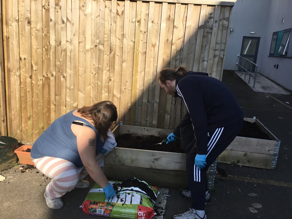 Starting to get our garden in order <a href="/NHC_Montgomery/">Montgomery House - Northern Healthcare Ltd.</a> #weareNHC #gardening #staysafe