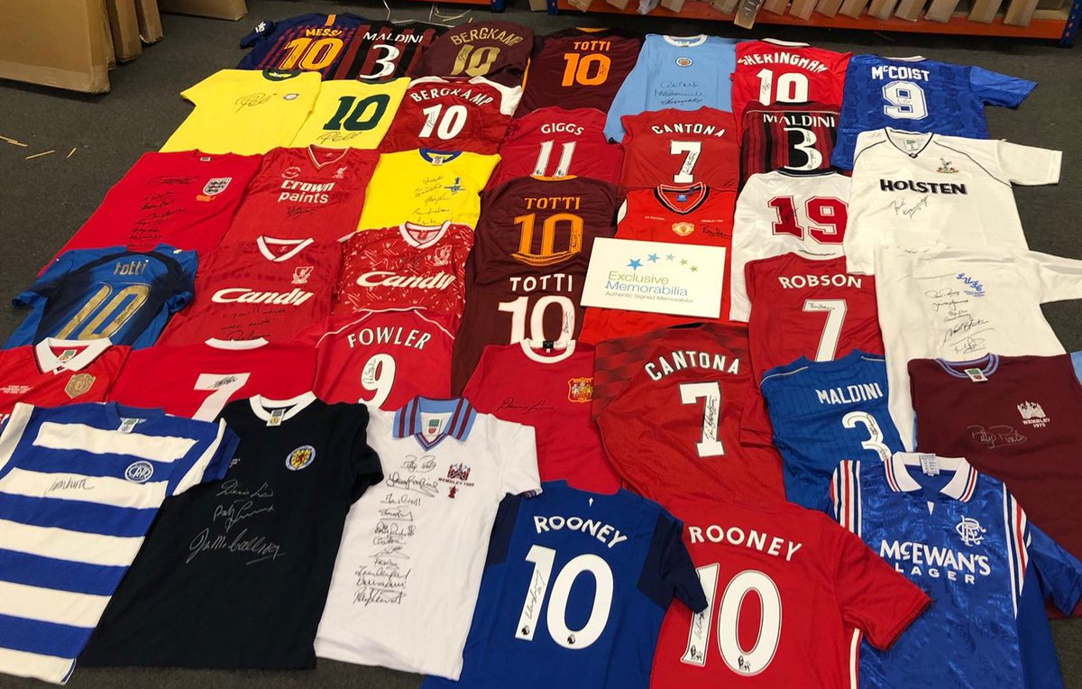 signed football shirts