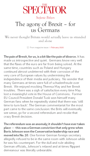 3) By Jan. 1917, German Navy devised a plan to defeat Great Britain. In Jan. 2017, Brexit start date began. Read article to see how the Germans feel about the UK's exit from the EU.Could history be repeating itself?Link to full article:  https://www.spectator.co.uk/article/the-agony-of-brexit-for-us-germans #Q17  #QAnon